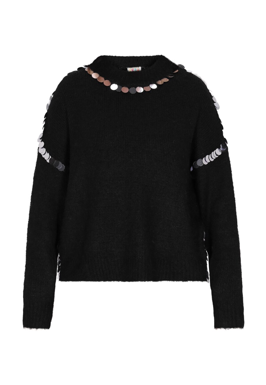 

Тонкий вязаный свитер IZIA Sweater, черный