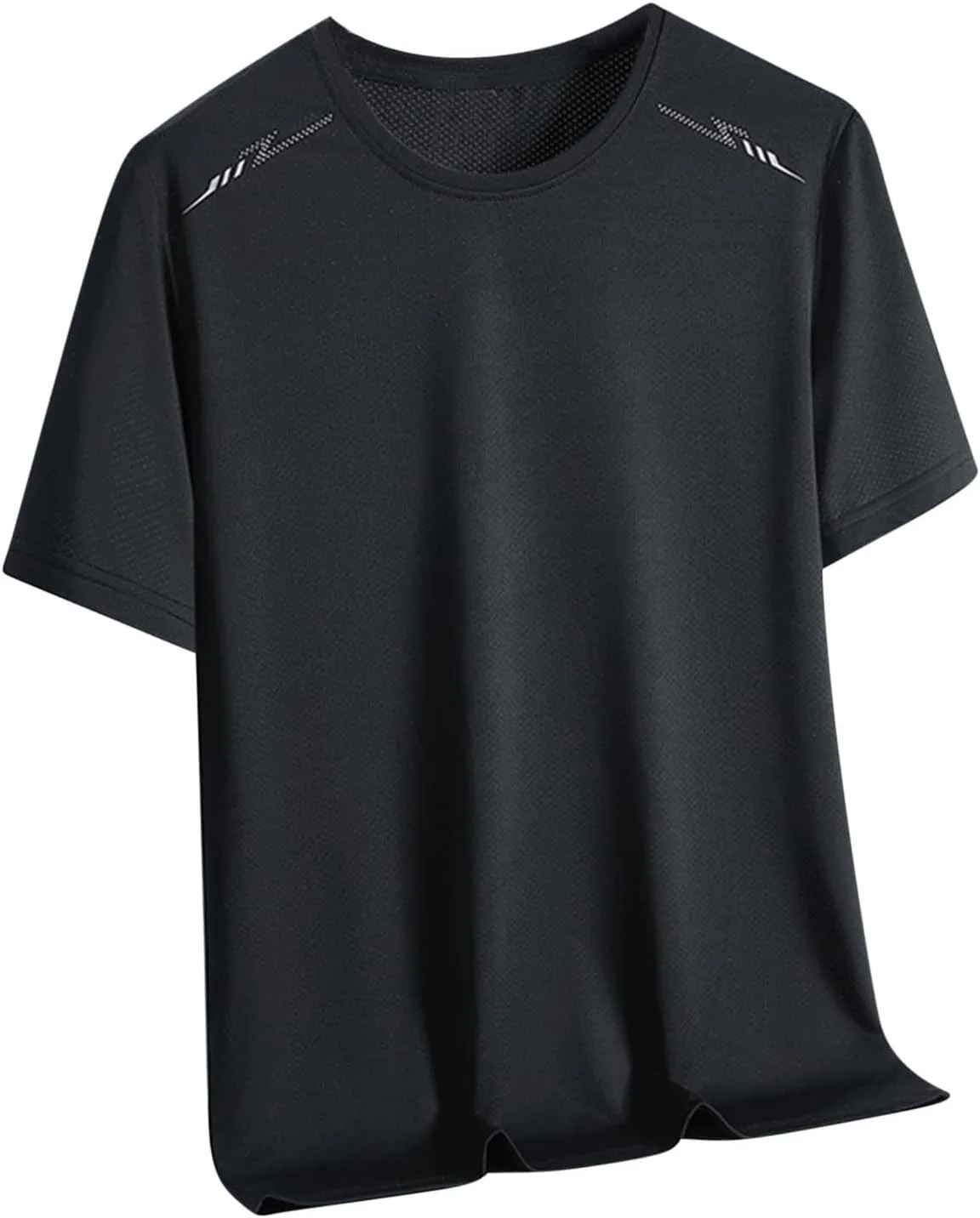 

Мужская футболка с коротким рукавом Plus Size, дышащая, свободного кроя