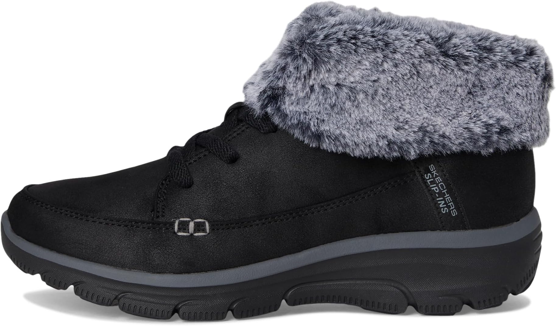 Ботинки женские SKECHERS Easy Going из веганских материалов, черный — фото 4
