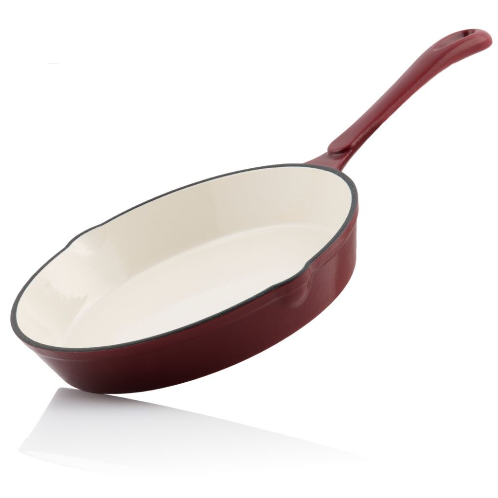 

Сковорода для еды чугунная эмалированная Ø 24 см | Темная вишня | Чугунная сковорода с двумя носиками Mahlzeit