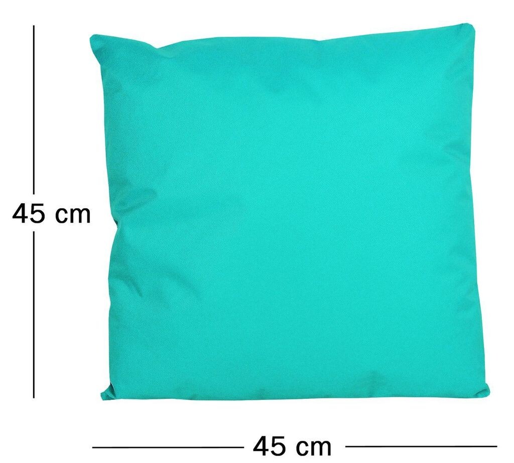 

JACK 45x45 см Подушка для отдыха на открытом воздухе Декоративная подушка с водоотталкивающей подушкой для сиденья с наполнителем Садовый стул с эффектом лотоса, Цвет: Аква