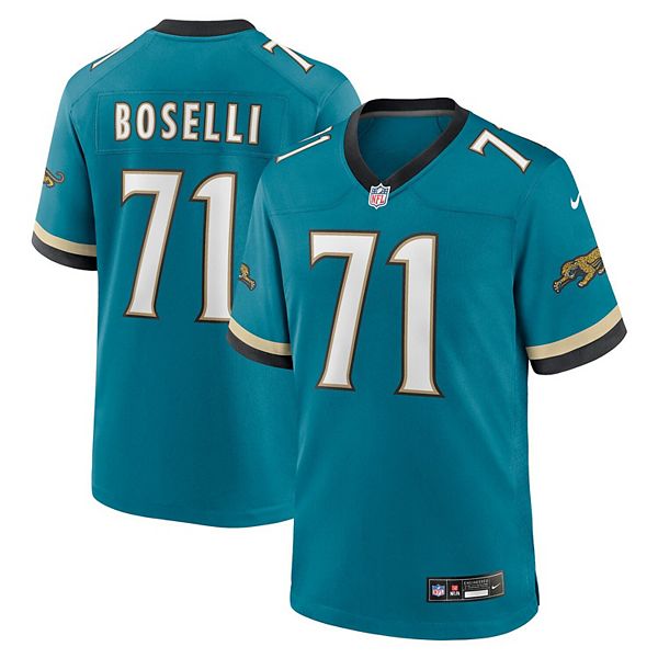 

Мужская футболка tony boselli teal jacksonville jaguars prowler throwback retired player game Nike