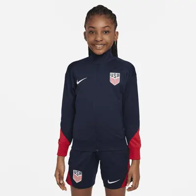 

Куртка Nike USMNT Strike, цвет Obsidian/Sport Red/White