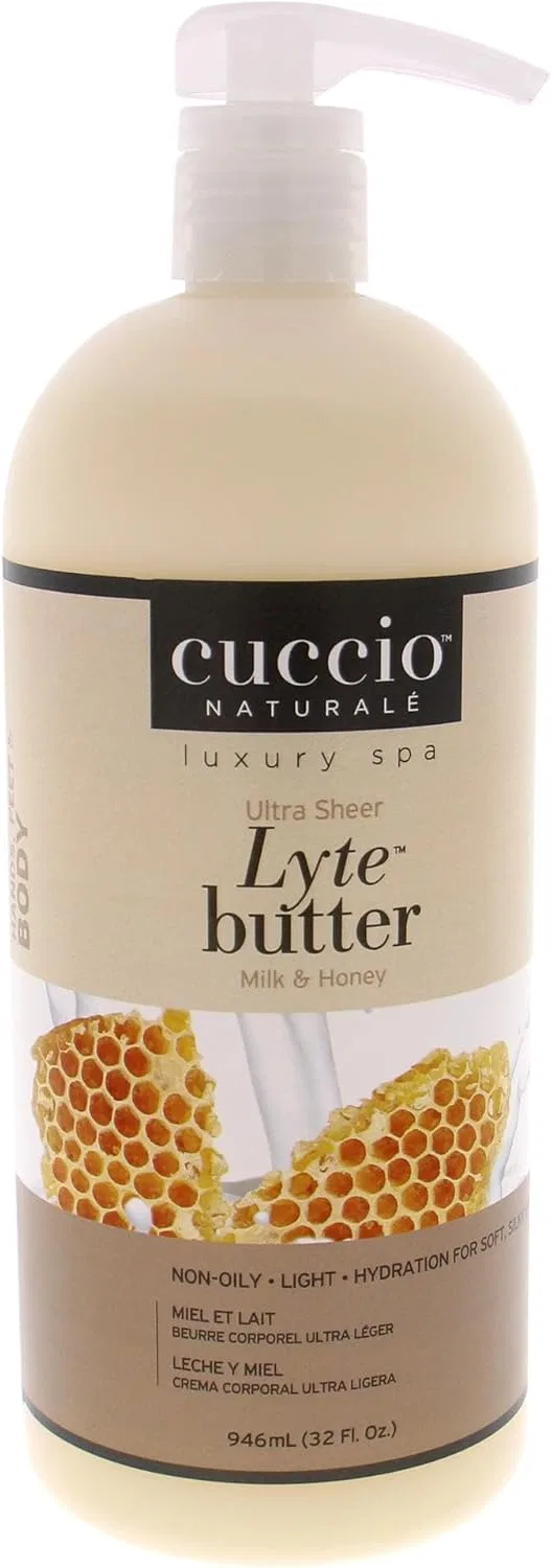 Масло для тела Cuccio Naturale Ultra Sheer Lyte Butter Milk and Honey, 946 мл