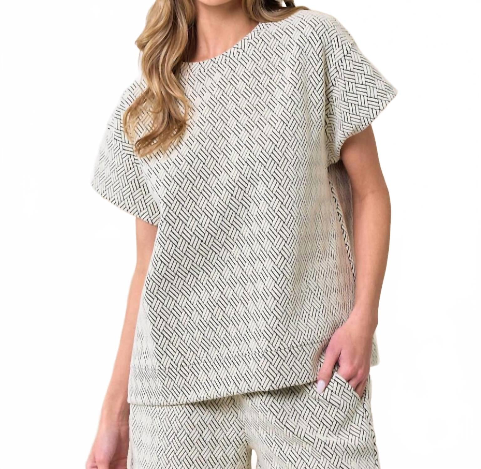 

Женский текстурированный комплект Terri серого цвета See And Be Seen, серый