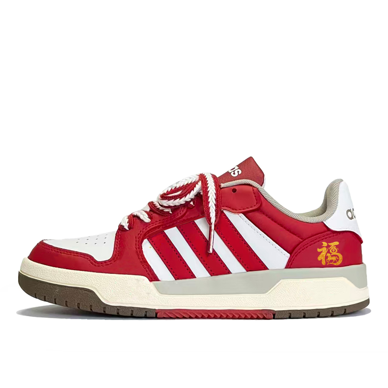 

Adidas Neo Entrap Pursuer 1 устойчивые к истиранию низкие кроссовки для скейтбординга унисекс белый красный