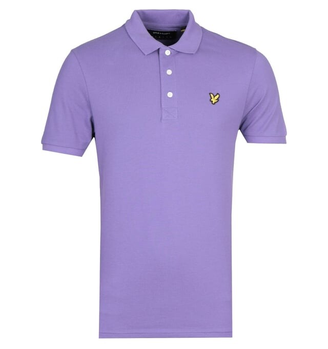 

Фиолетовая рубашка-поло с короткими рукавами Lyle & Scott, фиолетовый