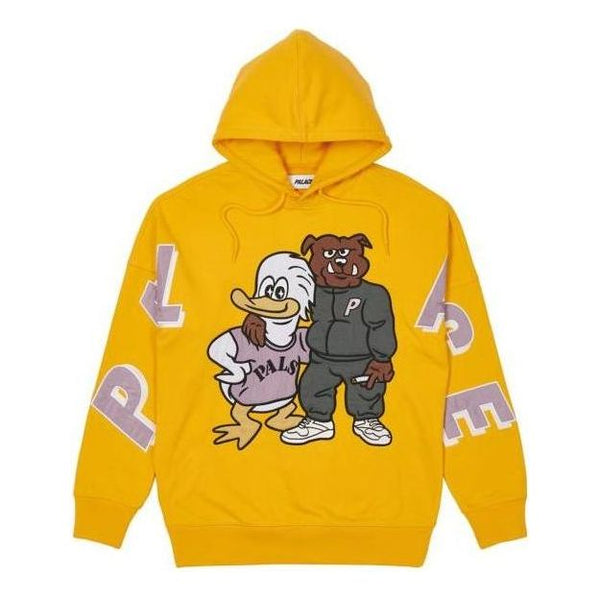 

Толстовка ss22 dog and duck drop shoulder hoodie 'yellow' Palace, желтый