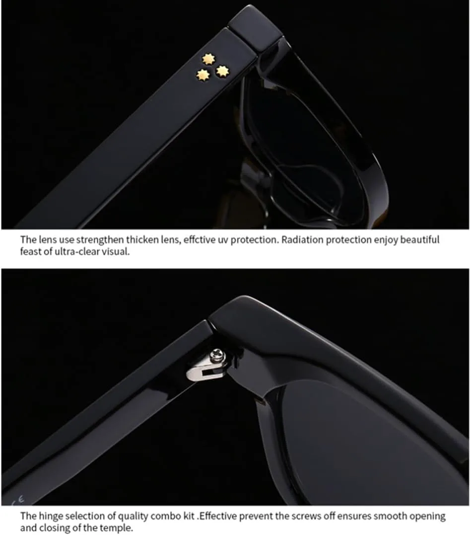 

Мужские солнцезащитные очки в стиле ретро с заклепками, солнцезащитные очки UV400, модные женские солнцезащитные очки зеленого цвета SZVVBKK, Brown Brown