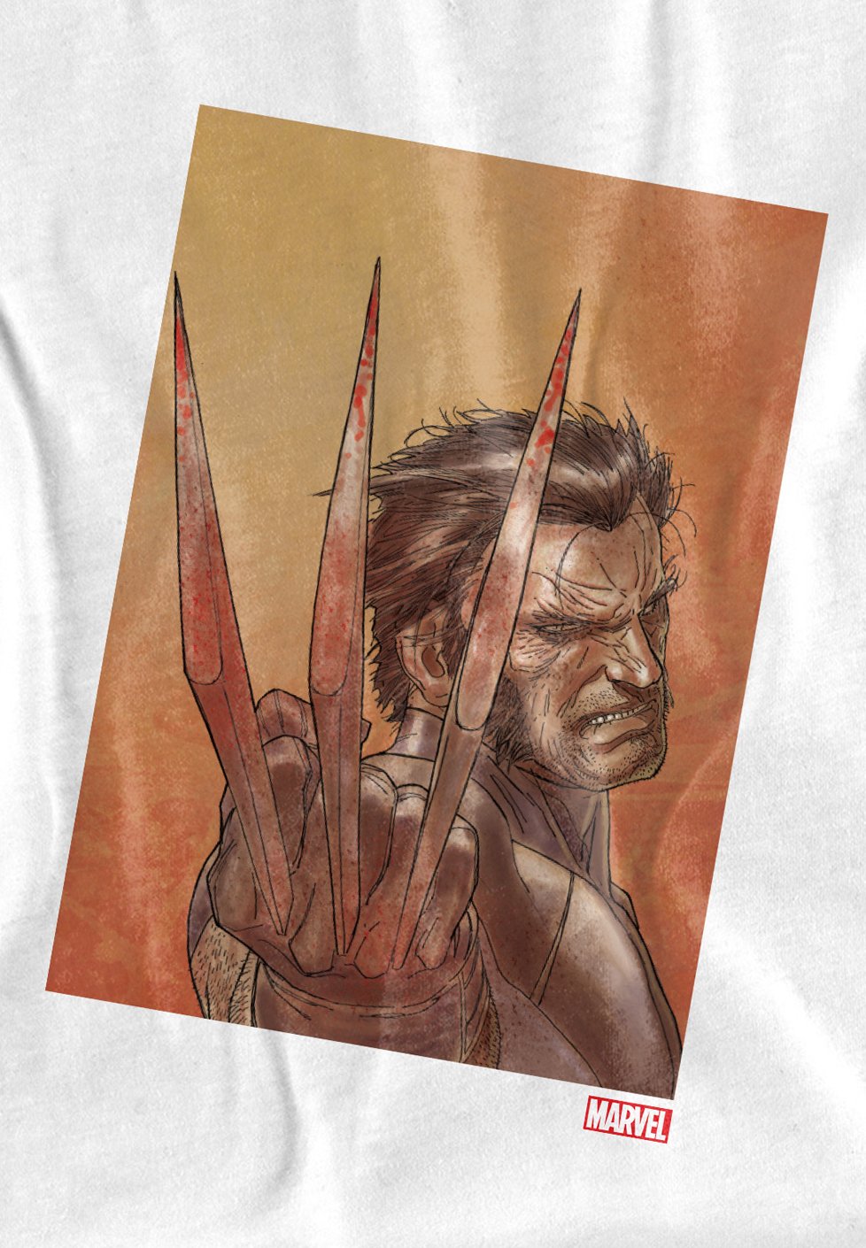 

Футболка с принтом WOLVERINE READY Marvel, белый