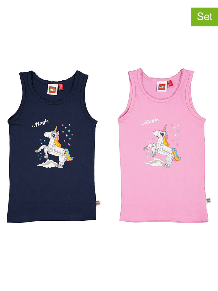 

LEGO Комплект из 2 штук: топы темно-синего/розового цвета