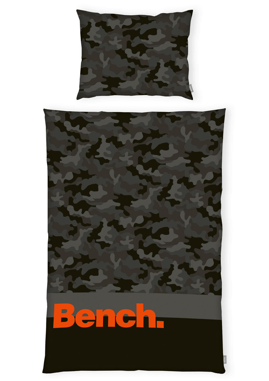 

Двустороннее постельное белье Bench, 135x200 см, серый/черный