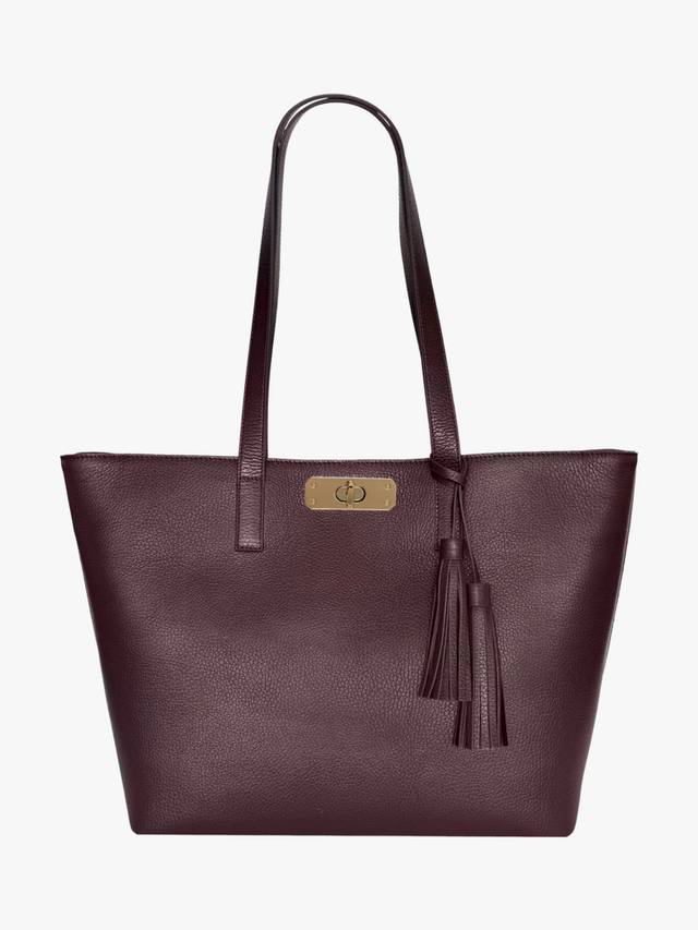 

Сумка-тоут Kate из кожи Apatchy London, Burgundy