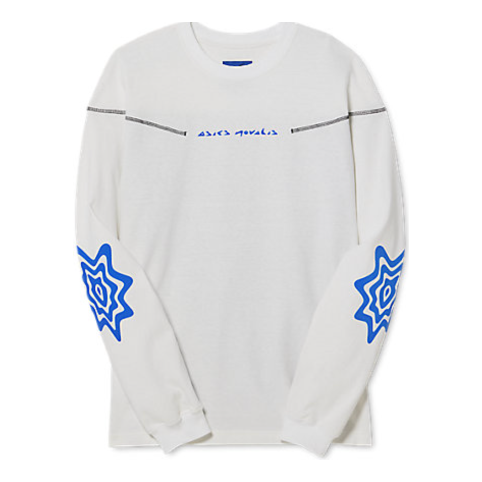 

Топ ASICS Novalis Bixance Long Sleeve Top 'White Blue Black' 2203A232-100, белый