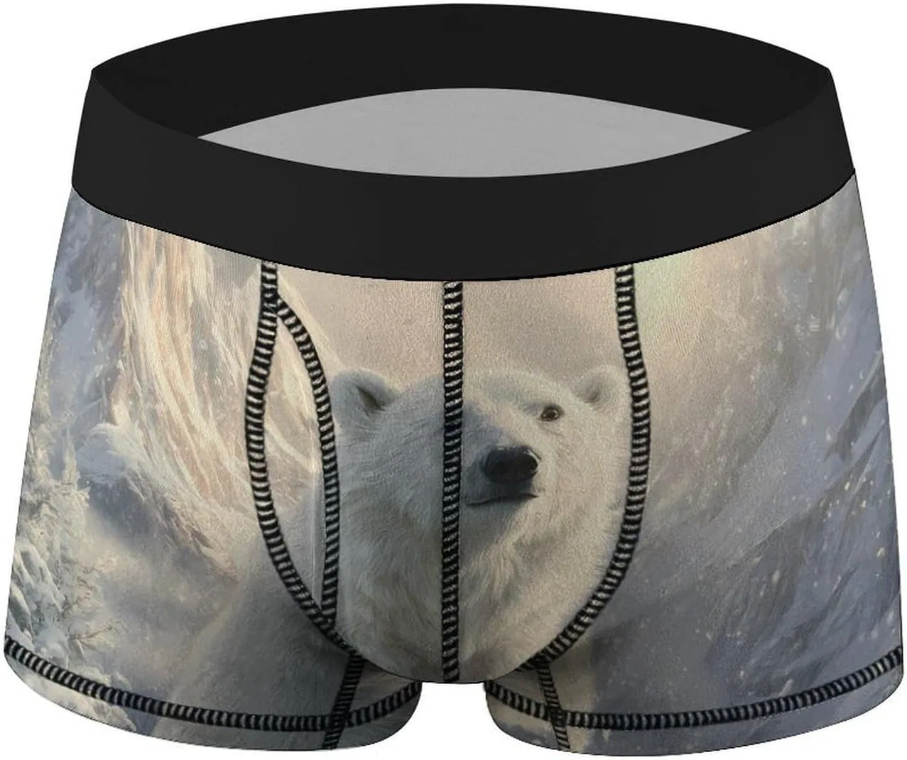 Боксеры с принтом Bear in Winter, Style — фото 2