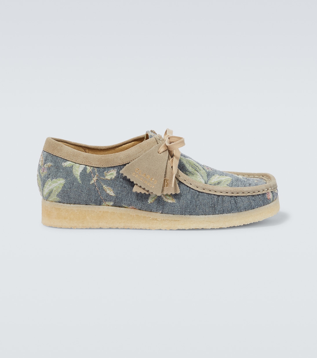 

Мокасины Wallabee с цветочным жаккардом Clarks Originals, Grey Floral