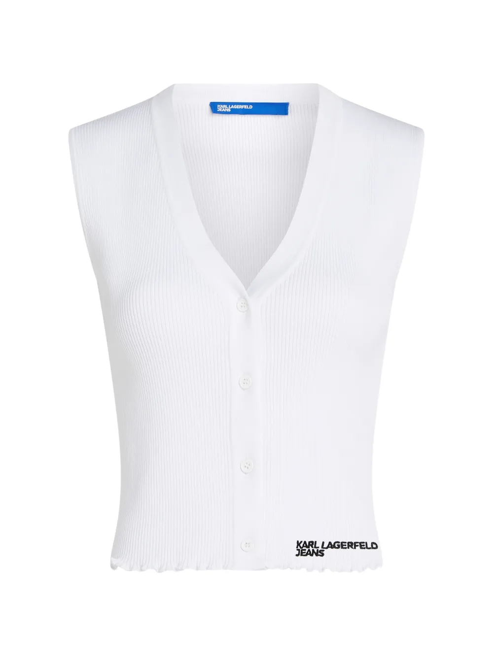 

Топ с V-образным вырезом Karl Lagerfeld Jeans, белый
