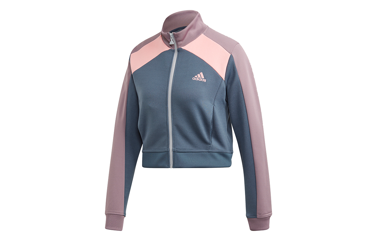 Женское укороченное пальто остатки синий Adidas — фото 2