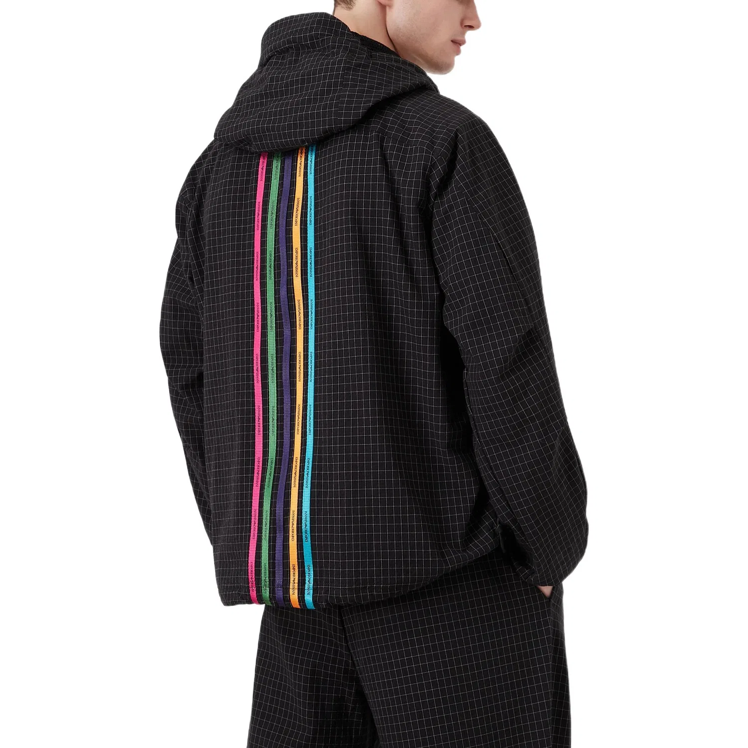 Куртка мужская Black hooded moderate EMPORIO ARMANI — фото 4
