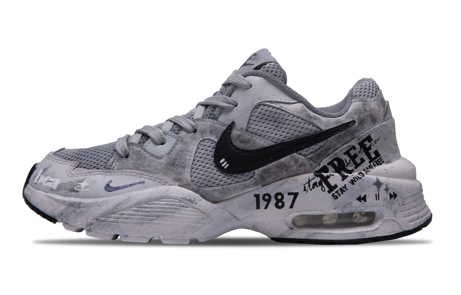 

Кроссовки Air Max Fusion женские с низким верхом серые Nike
