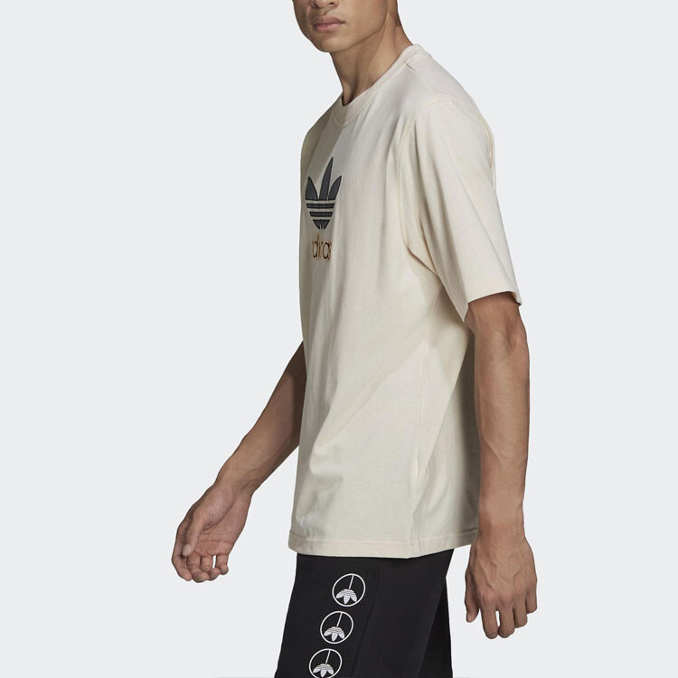 Футболка мужская светло-коричневая Adidas Originals, коричневый — фото 4