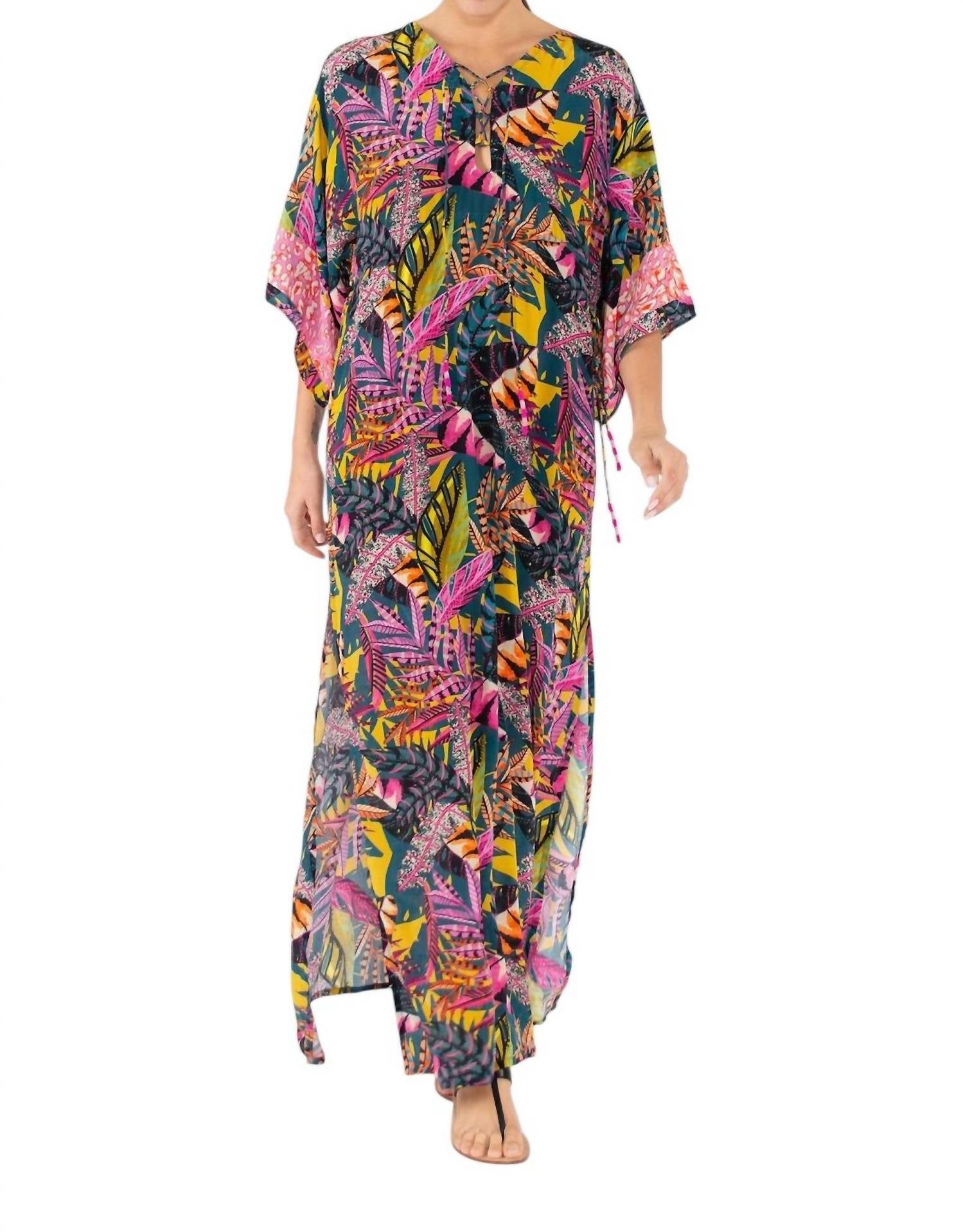 

Платье Виолы в цвете листвы в разгар лета TAJ by SABRINA CRIPPA, цвет high summer color folage