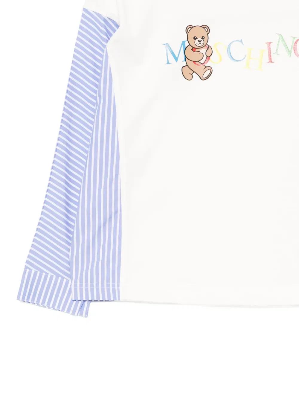 Футболка с плюшевым мишкой Moschino Kids, белый — фото 3