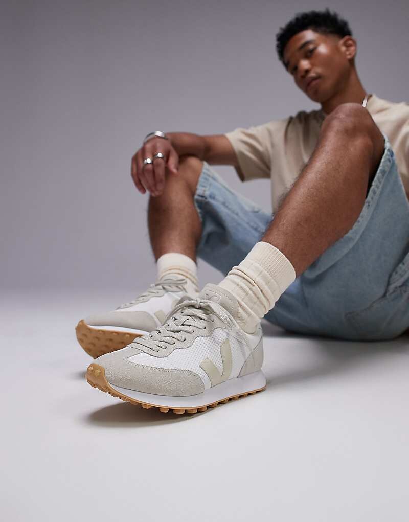 

Кроссовки VEJA Rio Branco из белой замши и Alveomesh цвета Pierre Natural