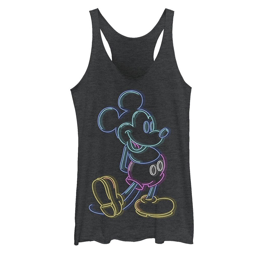 

Майка с неоновым контуром для юниоров Disney Mickey Licensed Character, цвет Black Heather