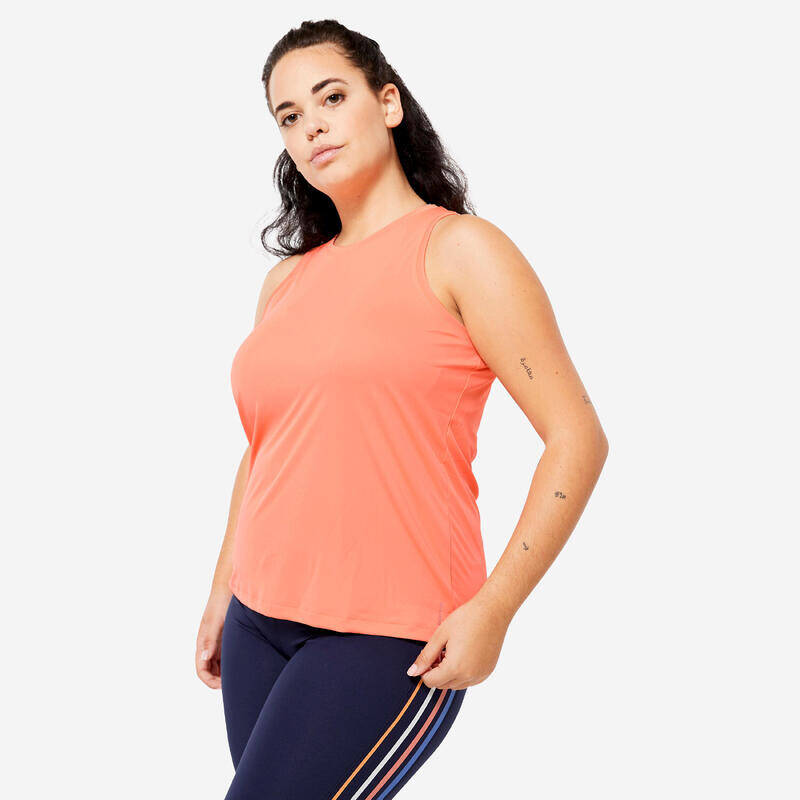 

Женский спортивный топ Domyos, цвет blasses korallenorange