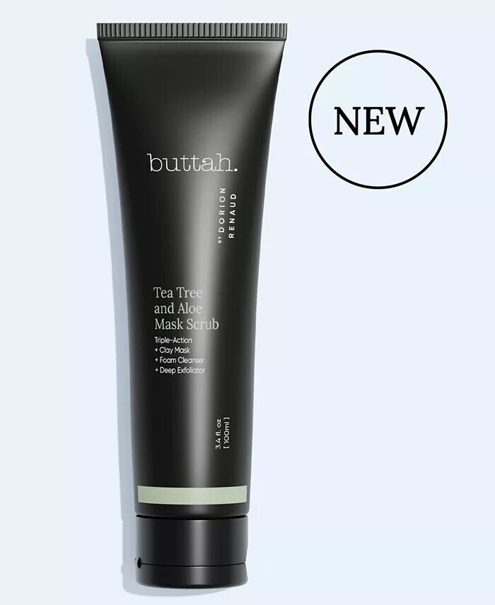

Скраб-маска с чайным деревом и алоэ, 3,4 унции Buttah Skin