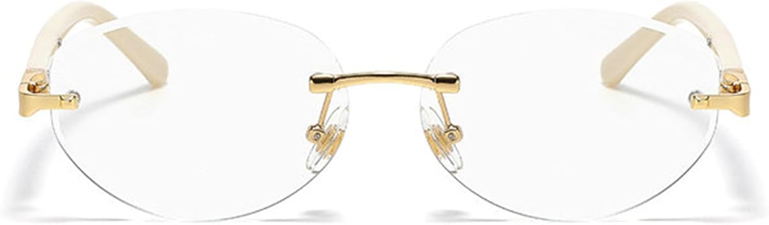 

Женские солнцезащитные очки Helena Fashion Oval в стиле 90-х, роскошные, без оправы, дизайнерские, с металлическим каркасом, мужские классические винтажные круглые очки с защитой от УФ-излучения UV400, C5