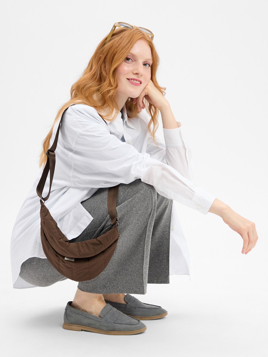 

Обычные брюки со складками спереди Cambio Cameron, серый