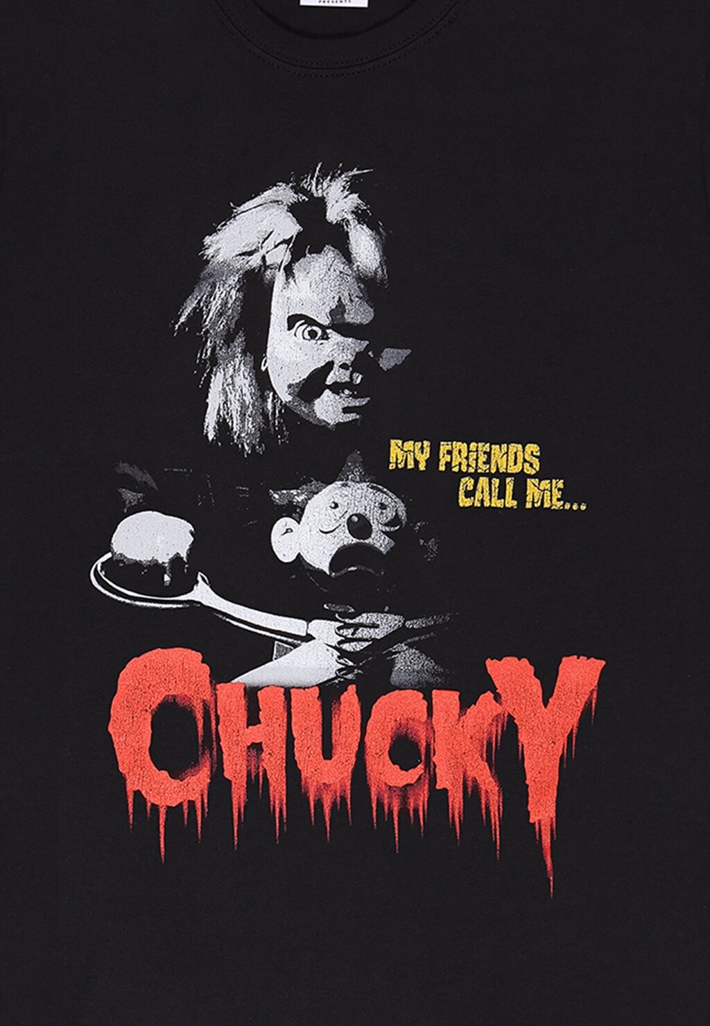 

Футболка с принтом MY FRIENDS CALL ME CHUCKY Henry Tiger, черный