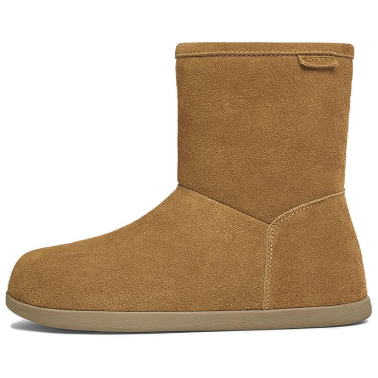 Теплые короткие зимние сапоги женские BASTO, Camel