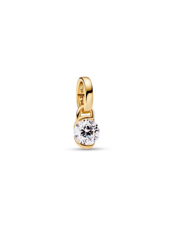 

Кулон Pandora Talisman 14k Gold Lab-grown Diamond Infinity Pendant, золото