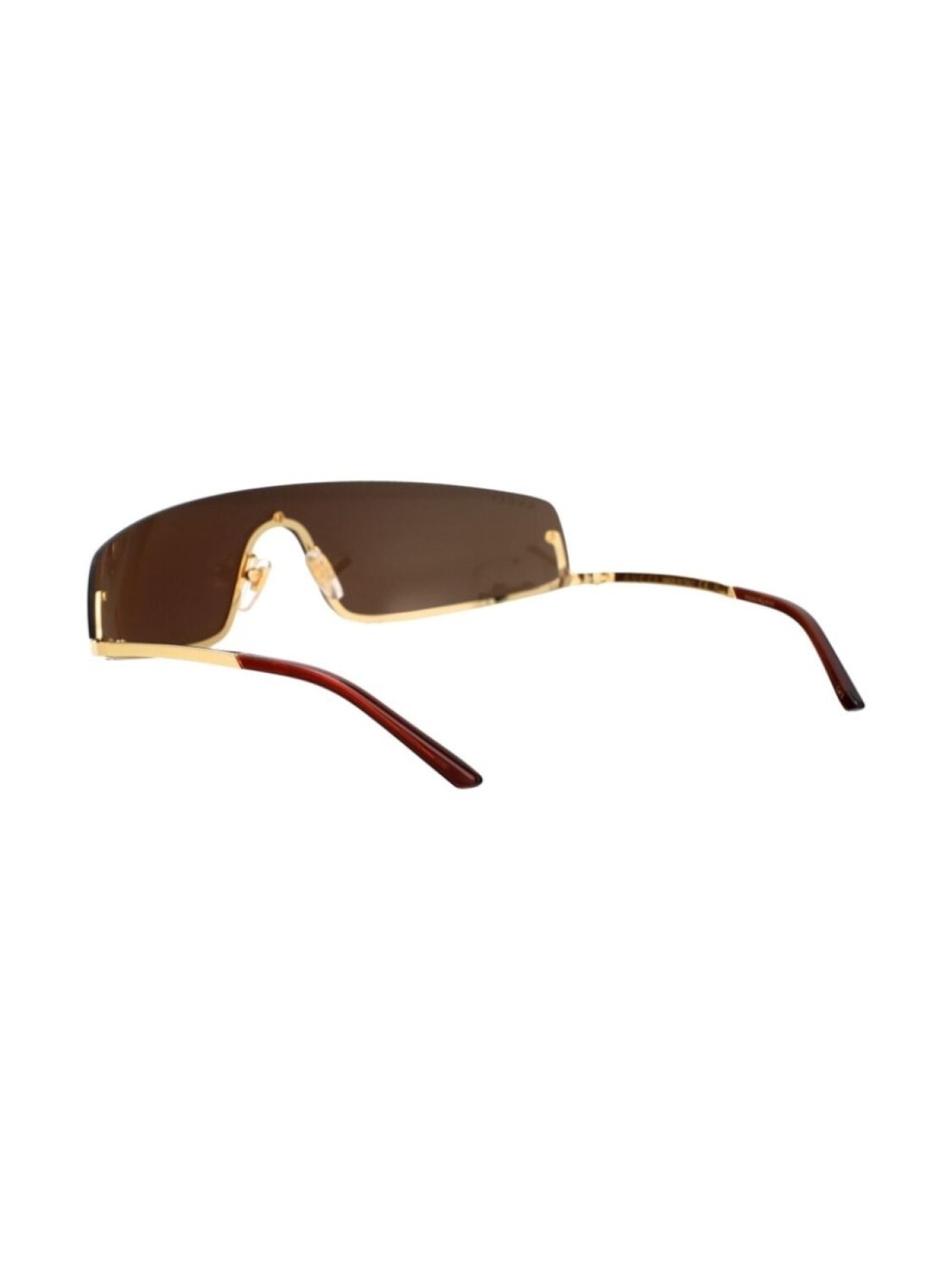 Gucci Eyewear солнцезащитные очки с защитной оправой, коричневый — фото 4