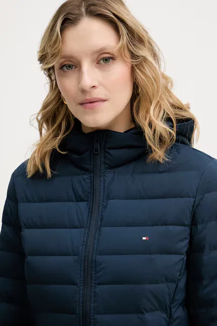 Куртка пуховая укороченная Tommy Hilfiger, синий — фото 4