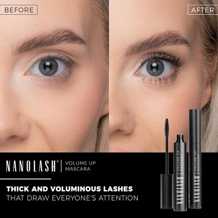 Nanolash Тушь для ресниц Volume Up Mascara 10 мл - Утолщающая тушь для густых и объемных ресниц - Черная — фото 3
