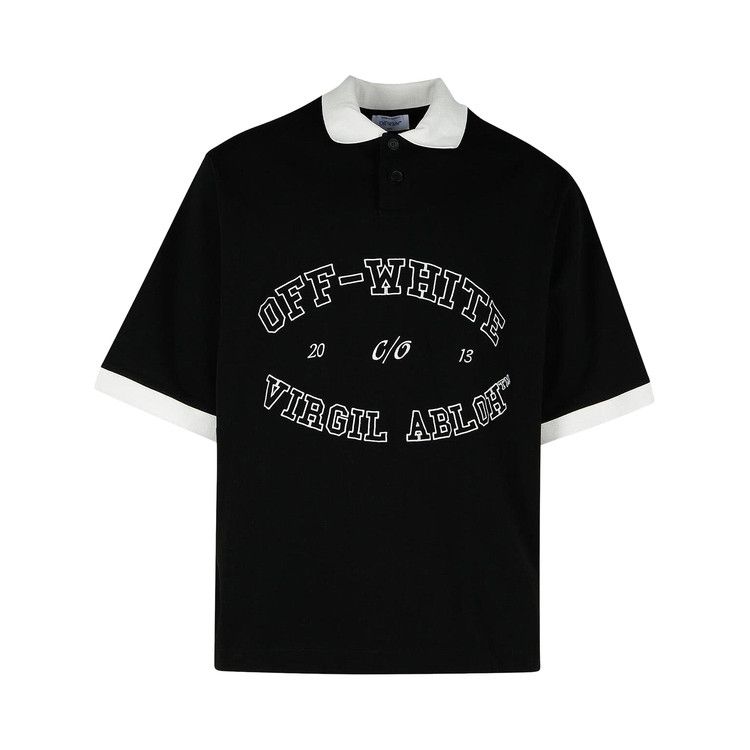 

Поло Off-White College Short-Sleeve Polo, Black/White