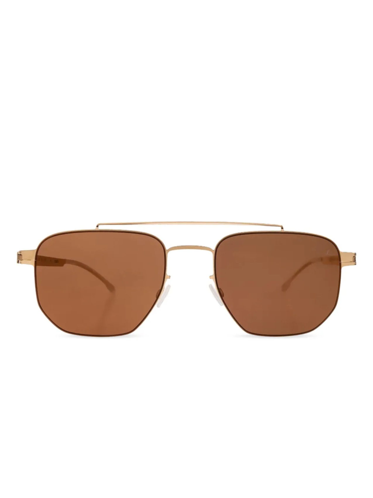 

Солнцезащитные очки Leica с геометрической оправой Mykita, золотой