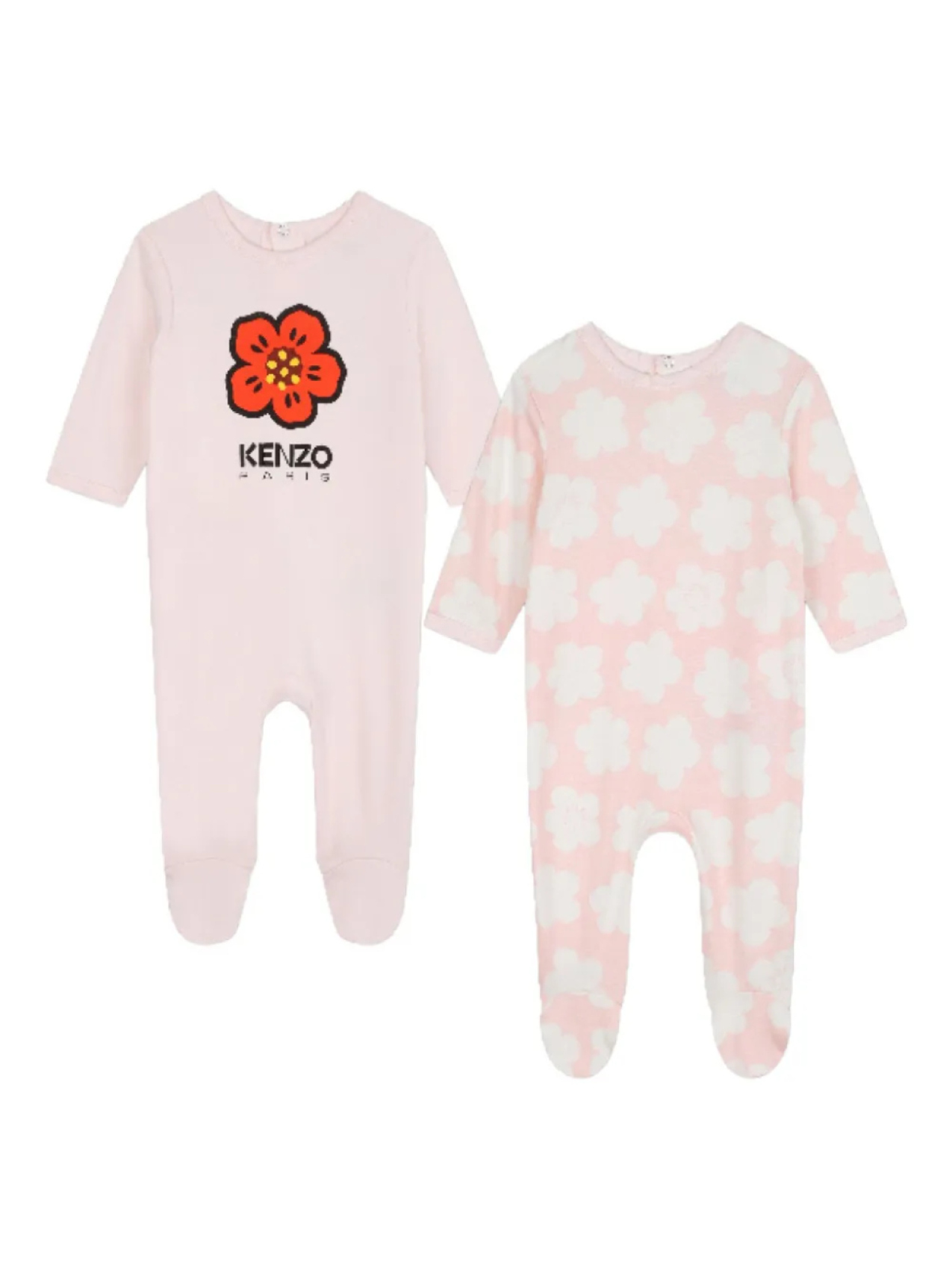 

Kenzo Kids пижама с цветочным принтом, розовый