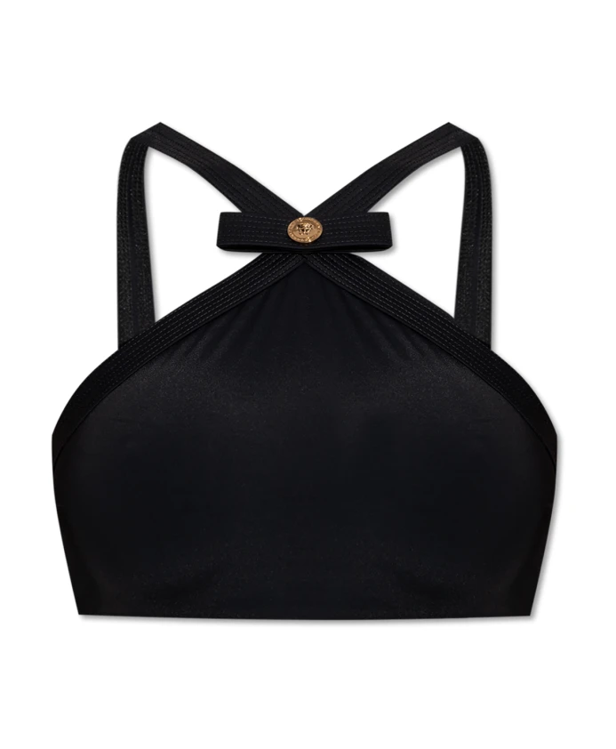 

Верх бикини Versace, черный