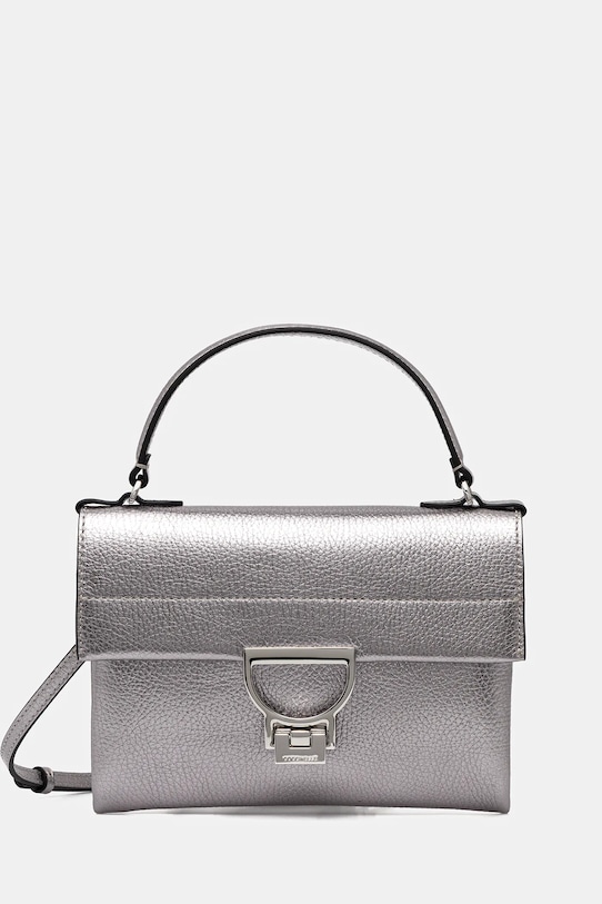 

Кожаная сумка Arlettis Coccinelle, серебряный
