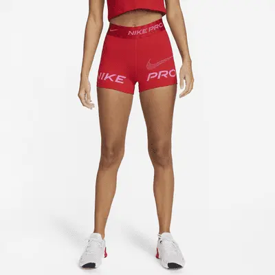 

Шорты Nike Pro Dri-FIT, цвет University Red/Gym Red/Pinksicle