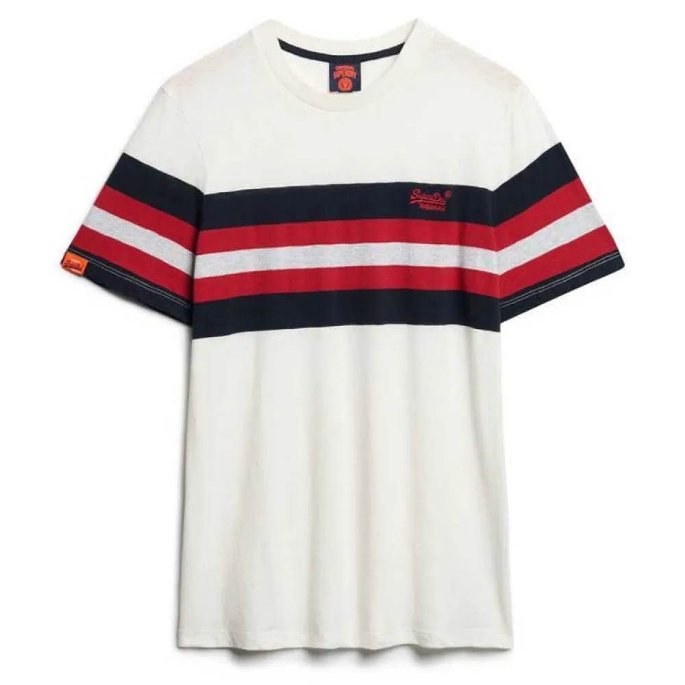 

Футболка с коротким рукавом Superdry Essential Stripe, белый