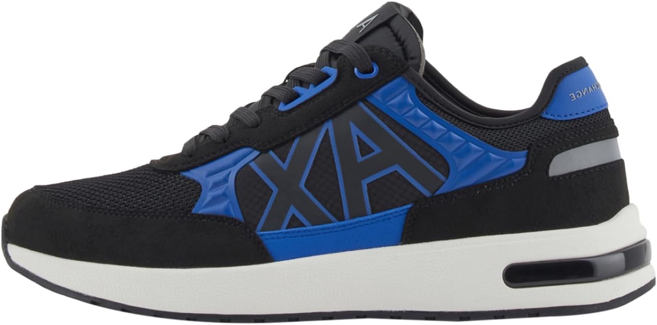 

Мужские кроссовки Armani Exchange Dusseldorf с тисненым геометрическим узором, черный