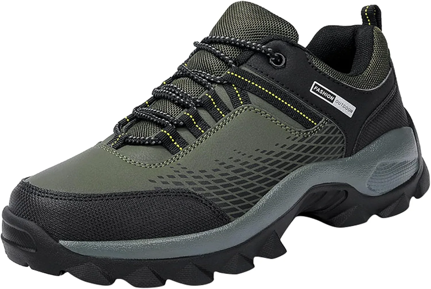 

Мужские кроссовки BORAMAX для ходьбы, легкие беговые кроссовки, мужские уличные походные кроссовки, ультралегкие повседневные нескользящие спортивные кроссовки, зеленый