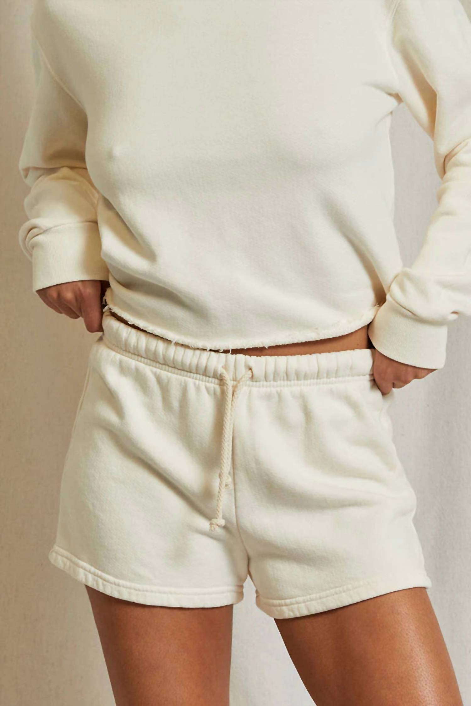 

Флисовые шорты Aruba Beach цвета яркой слоновой кости PERFECTWHITETEE