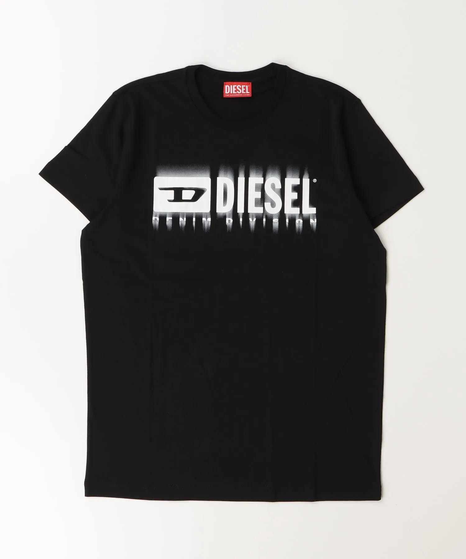 Унисекс футболка с логотипом DIESEL KIDS чёрная